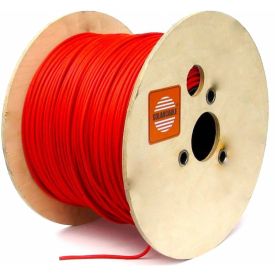 Cablu solar 6mm2 - Tambur 500m Rosu