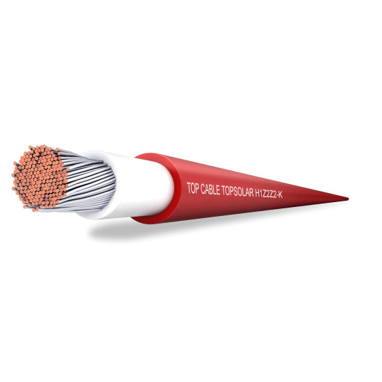 Cablu pentru panouri solare 4 mm rosu