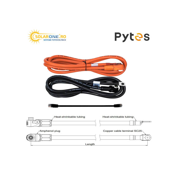 Kit cabluri Invertor-Baterie Pytes V5a