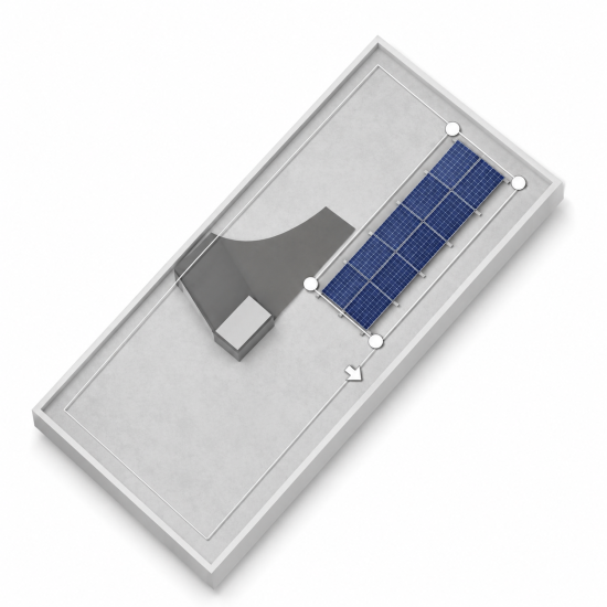 Kit montaj K2 pentru acoperis terasa - 10 panouri