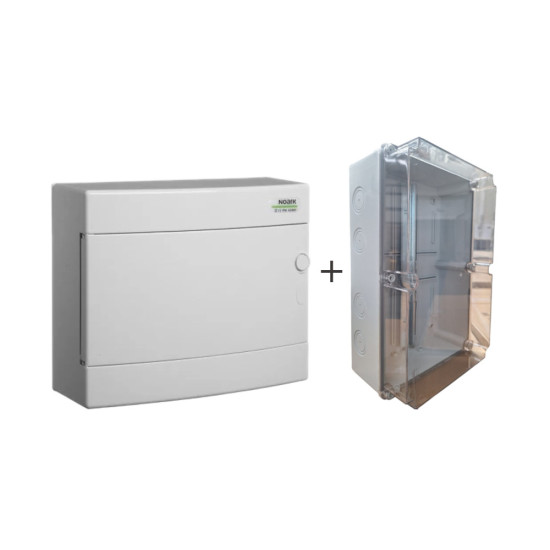 Tablou electric pentru invertor Deye AC/DC 2-6kW monofazat - 2 string-uri